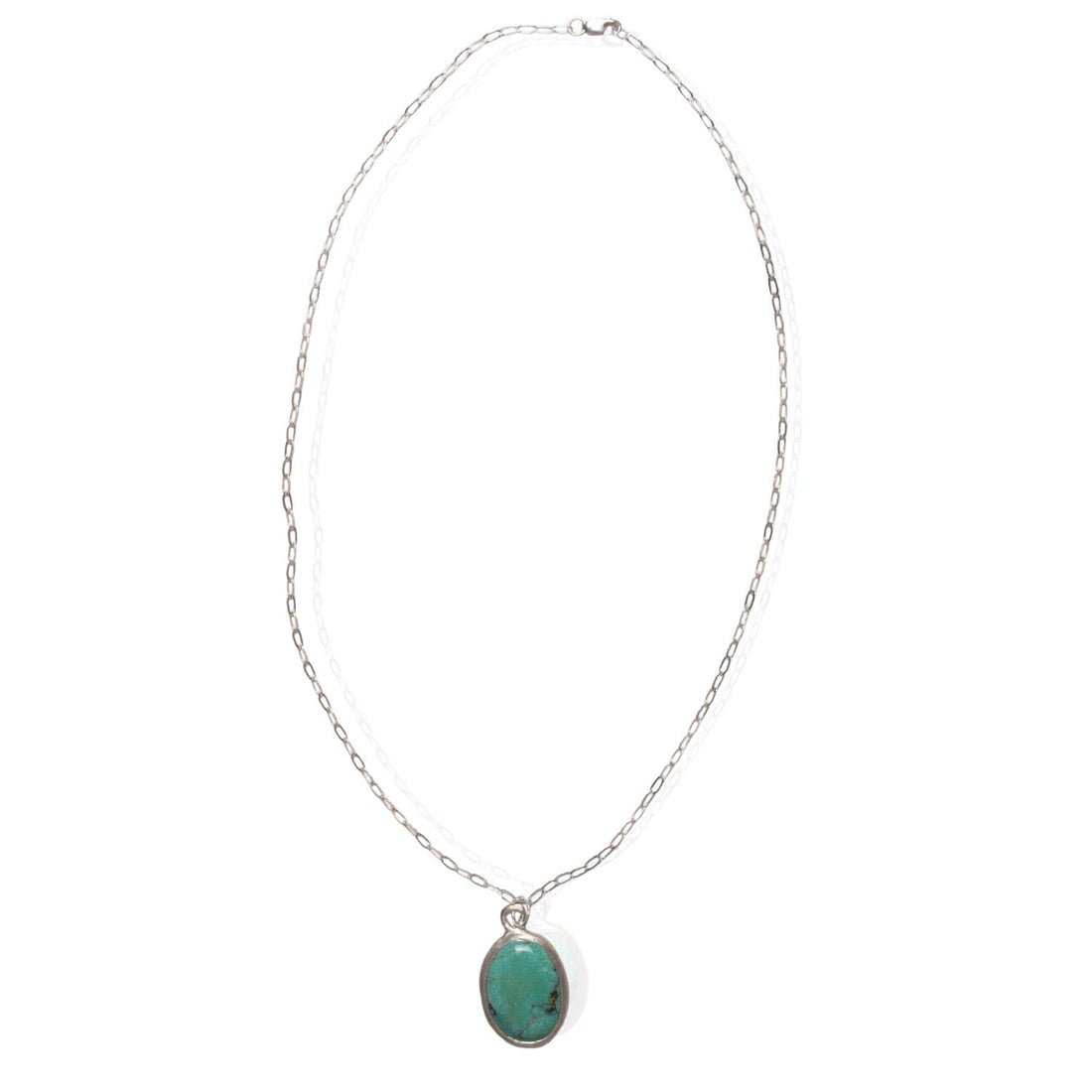 Voice of the Earth Chrysocolla Necklace - Chocolate and Steel