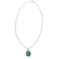 Voice of the Earth Chrysocolla Necklace - Chocolate and Steel