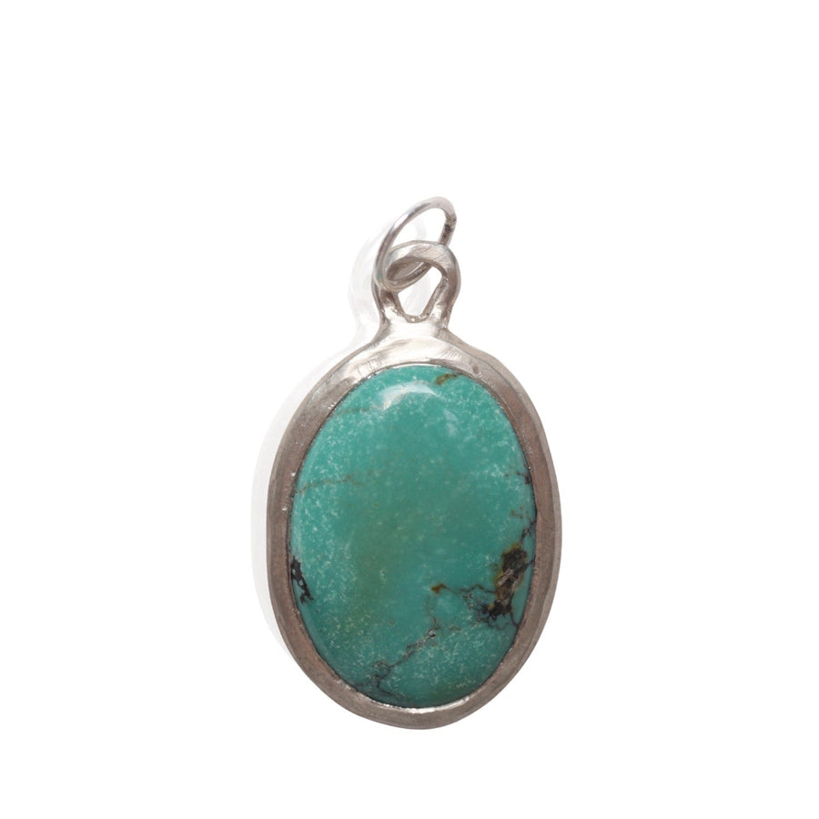 Voice of the Earth Chrysocolla Necklace - Chocolate and Steel