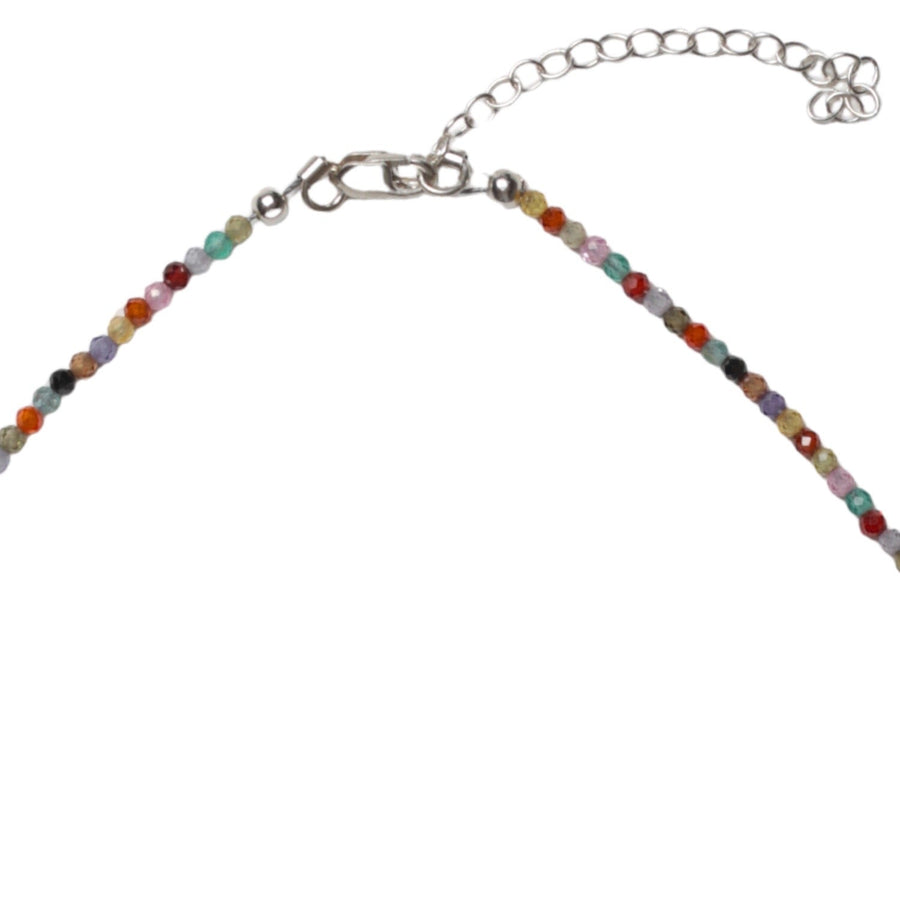 Voice of the Earth Chrysocolla Necklace - Chocolate and Steel
