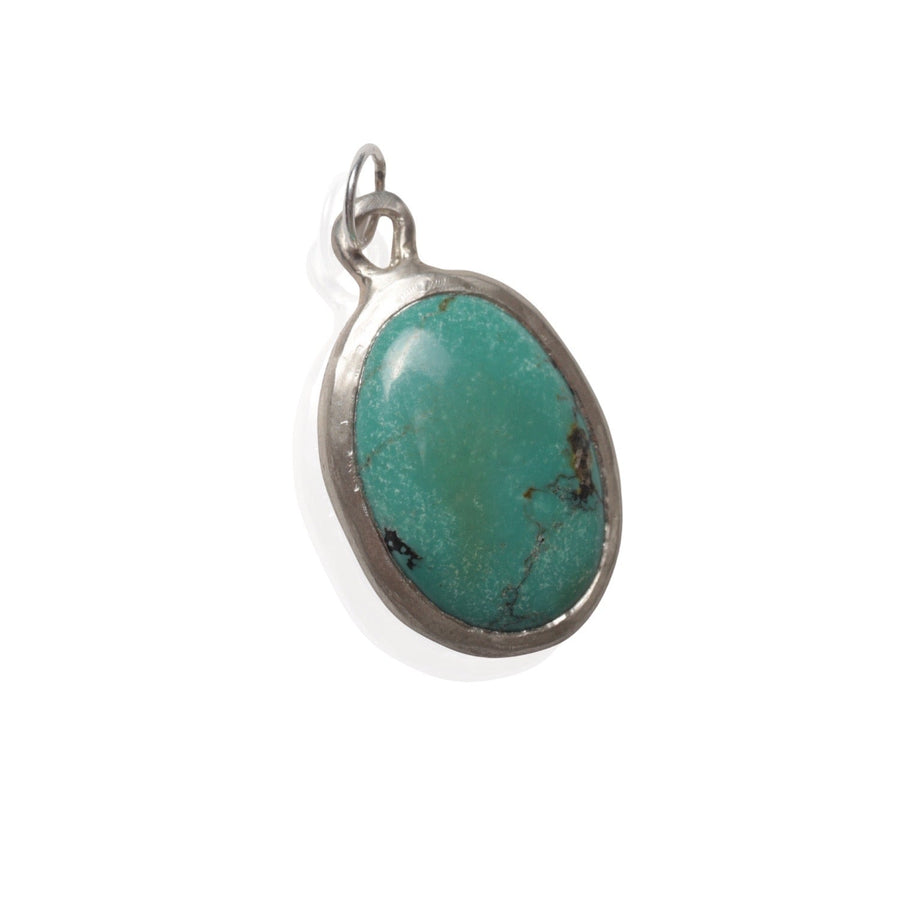 Voice of the Earth Chrysocolla Necklace - Chocolate and Steel