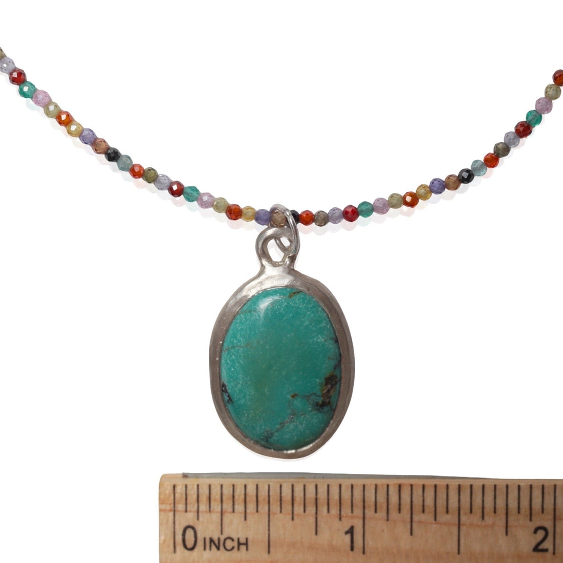 Voice of the Earth Chrysocolla Necklace - Chocolate and Steel