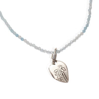 What You Water Grows – Carved Heart Necklace with Sunflower Charm - Chocolate and Steel