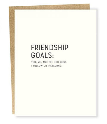 300 Dogs - Friendship Card - Chocolate and Steel