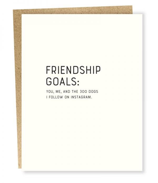 300 Dogs - Friendship Card - Chocolate and Steel