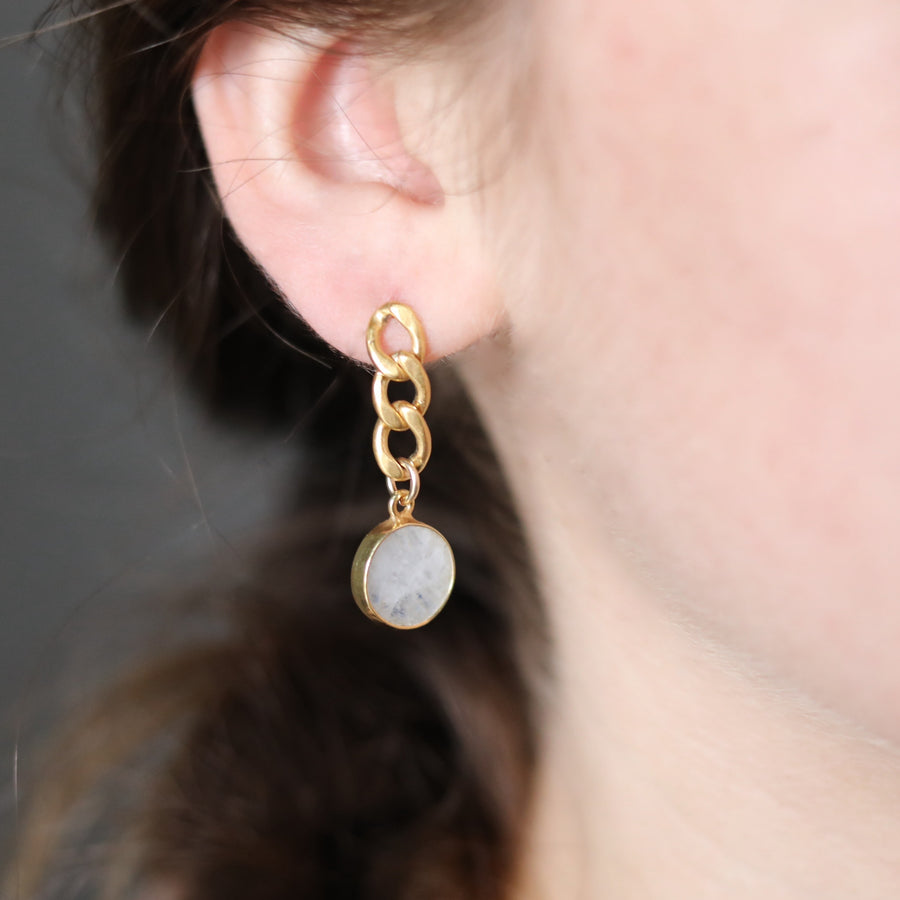 Gem Link Earrings