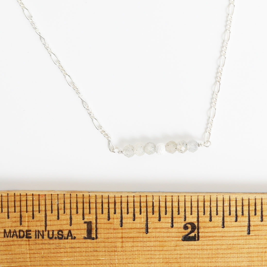 Stardust Labradorite Bar Necklace