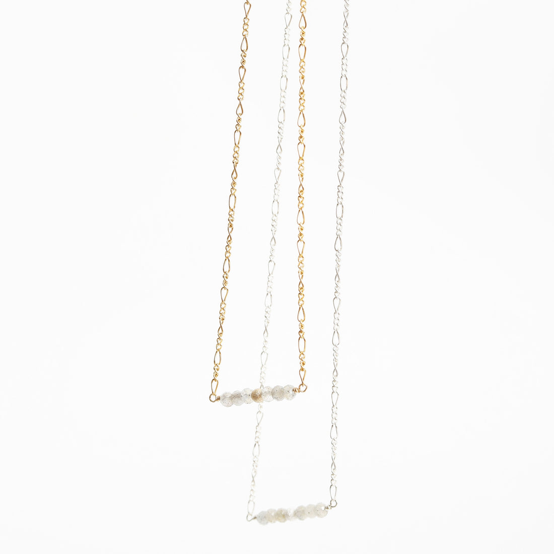 Stardust Labradorite Bar Necklace