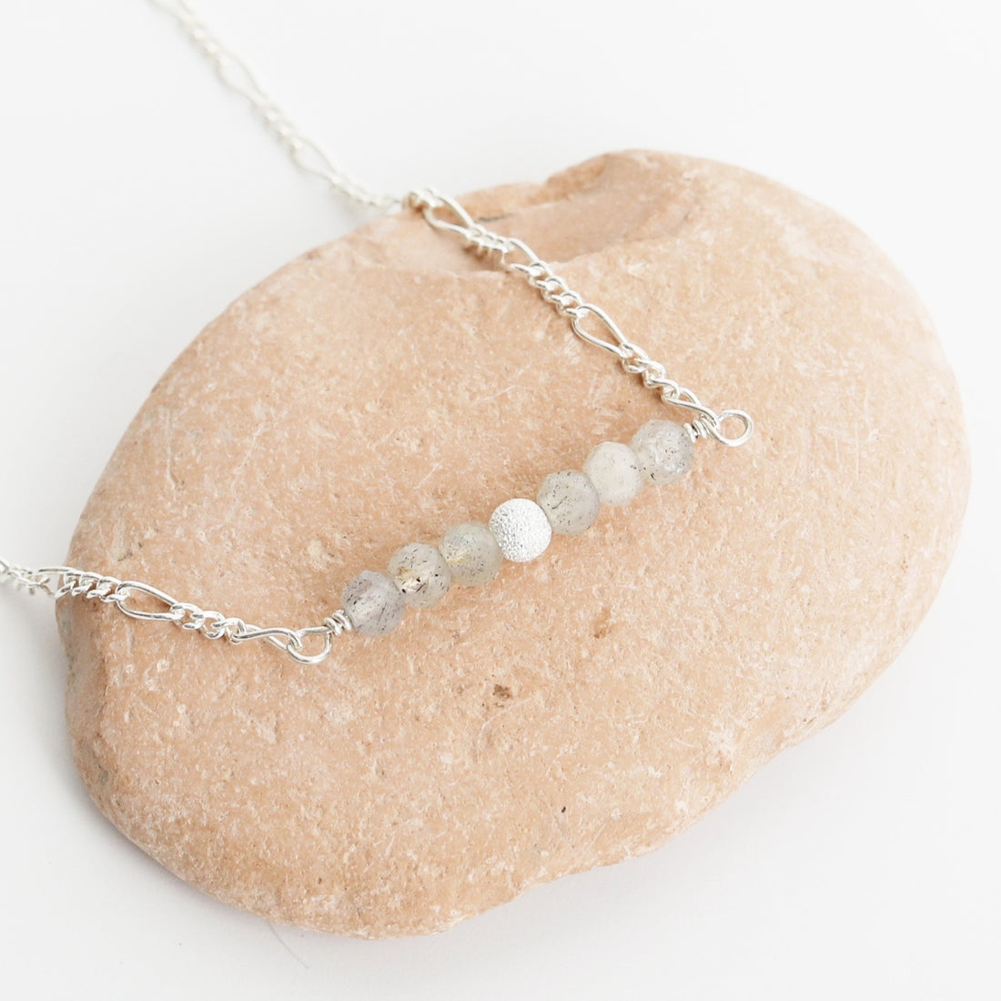 Stardust Labradorite Bar Necklace