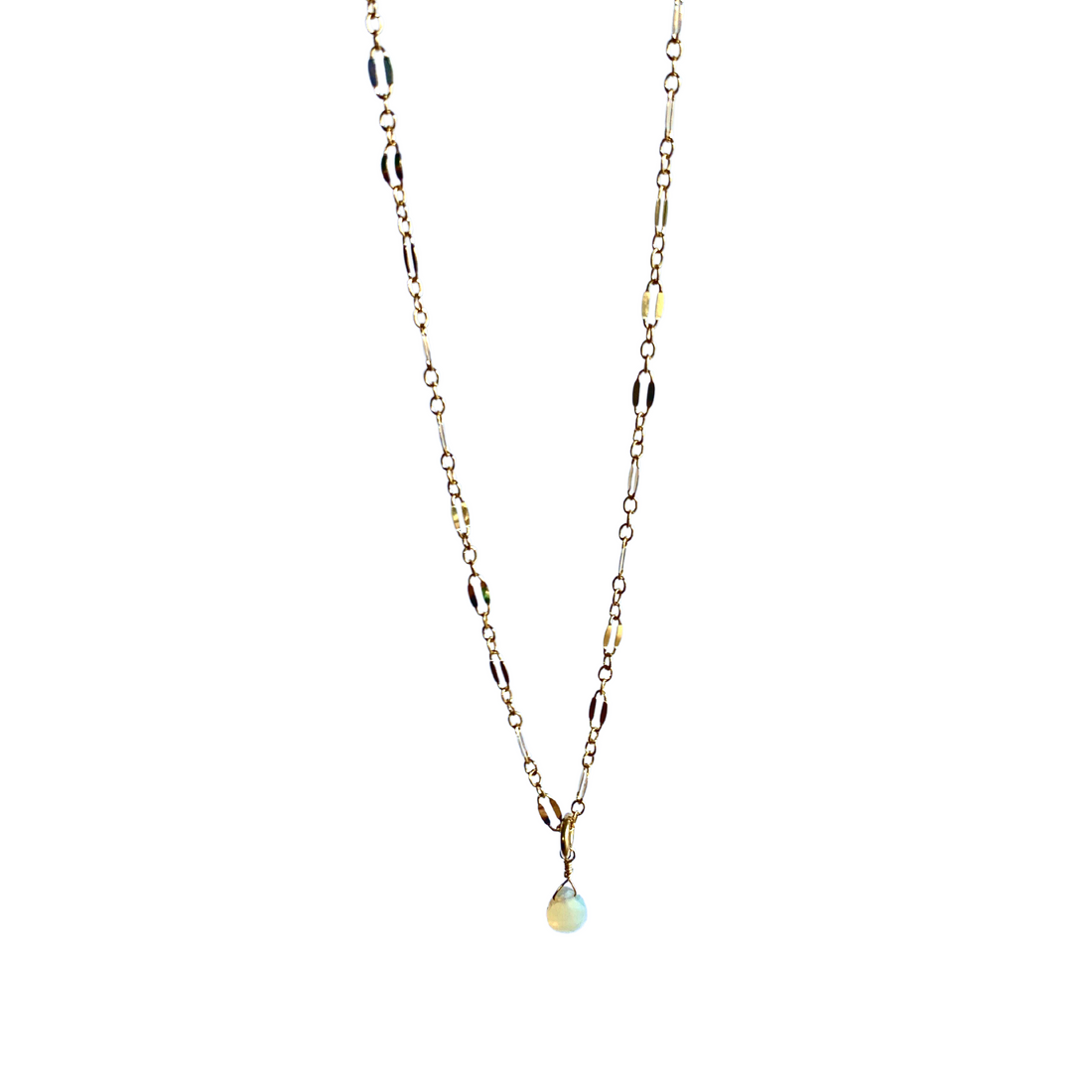 Australian Opal Teardrop Necklace