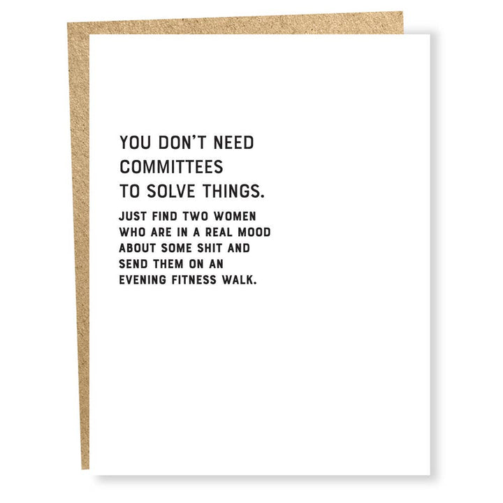 Committees - Friendship Card - Chocolate and Steel