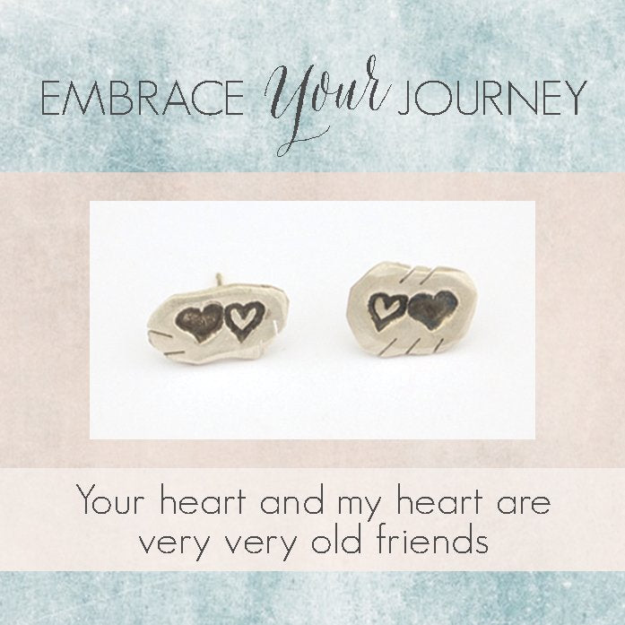 Embrace your journey "Our Hearts" Stud Earrings