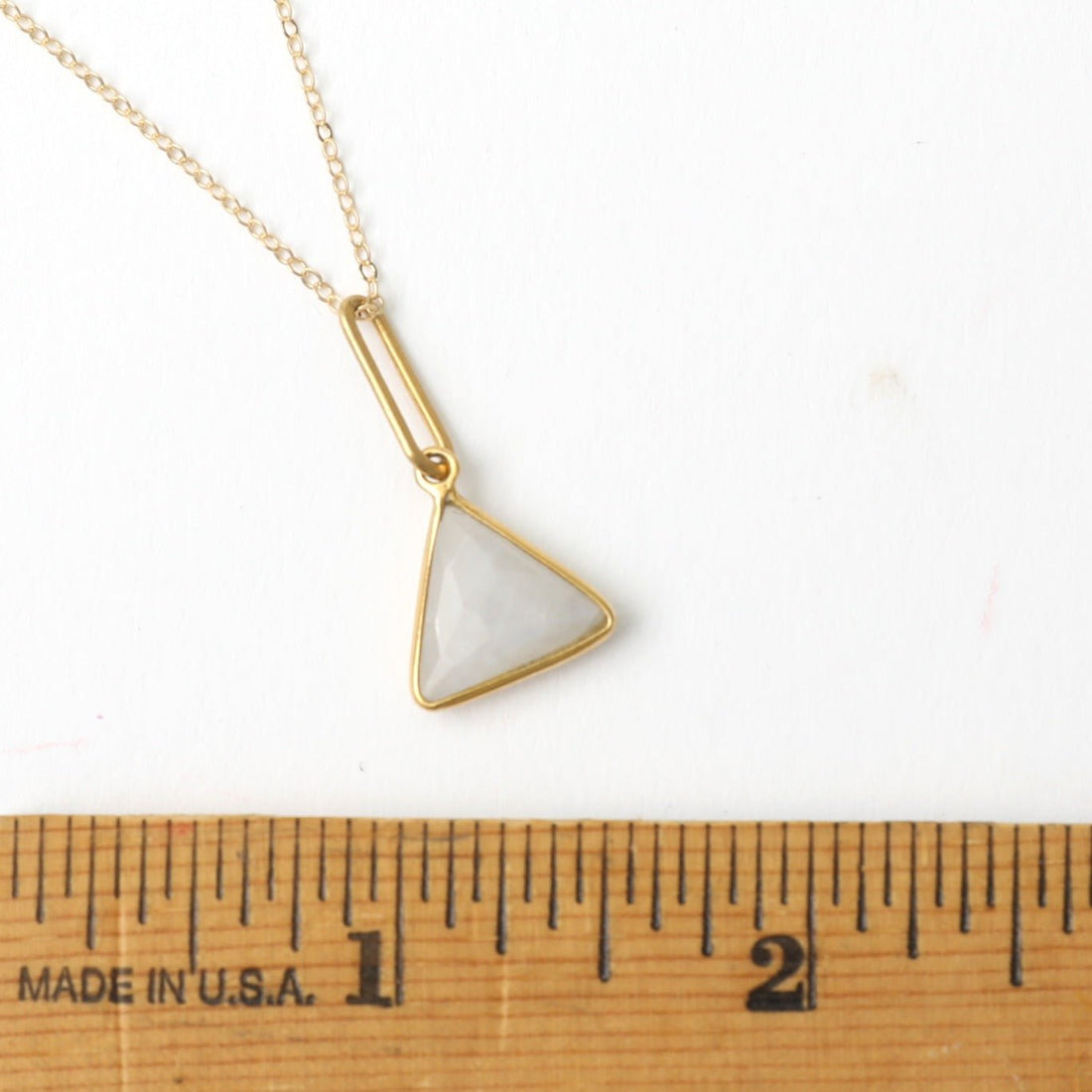 Diamond Triangle Pendant Necklace – Crowned & Co