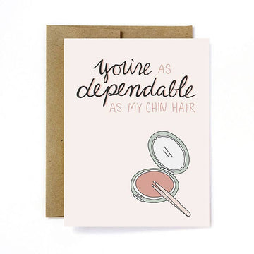 Friendship Card - Dependable - Chocolate and Steel