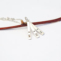 "I am, I am, I am." -Sylvia Plath Quote necklace - Chocolate and Steel