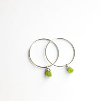 Jo Gemstone Hoops- more choices available