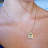 Joan Didion Rune Quote Necklace "I have already lost touch with a couple of people I used to be" - Chocolate and Steel