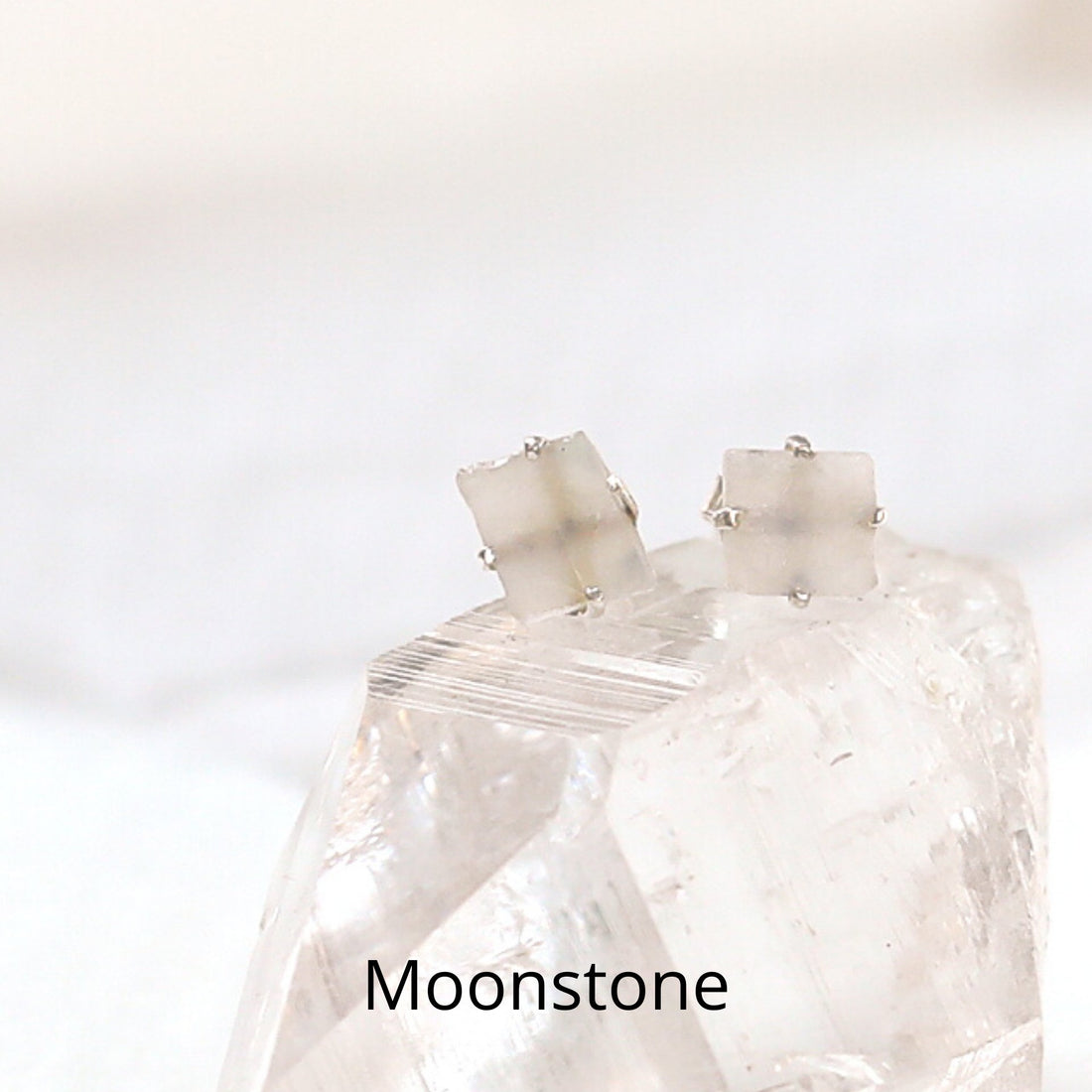 Limited Edition Unearthed Birthstone Studs - Chocolate and Steel