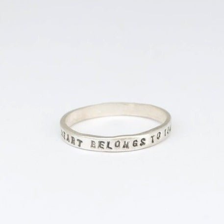 Message Stacking Rings - Love Edition - Chocolate and Steel