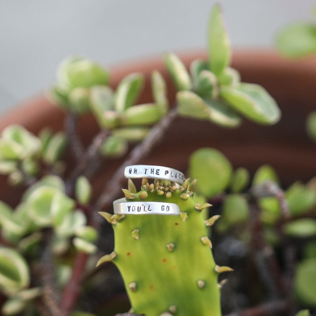 dr seuss succulent Oh The Places You'll Go" -Dr Seuss Wrap Ring