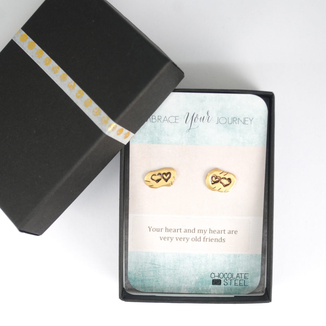 Embrace your journey "Our Hearts" Stud Earrings