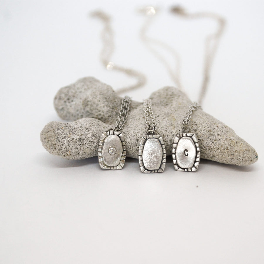 Petite Aytan Necklace - plain, personalized or with stone