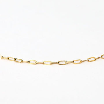 Petite PaperClip Layering Chain - Chocolate and Steel