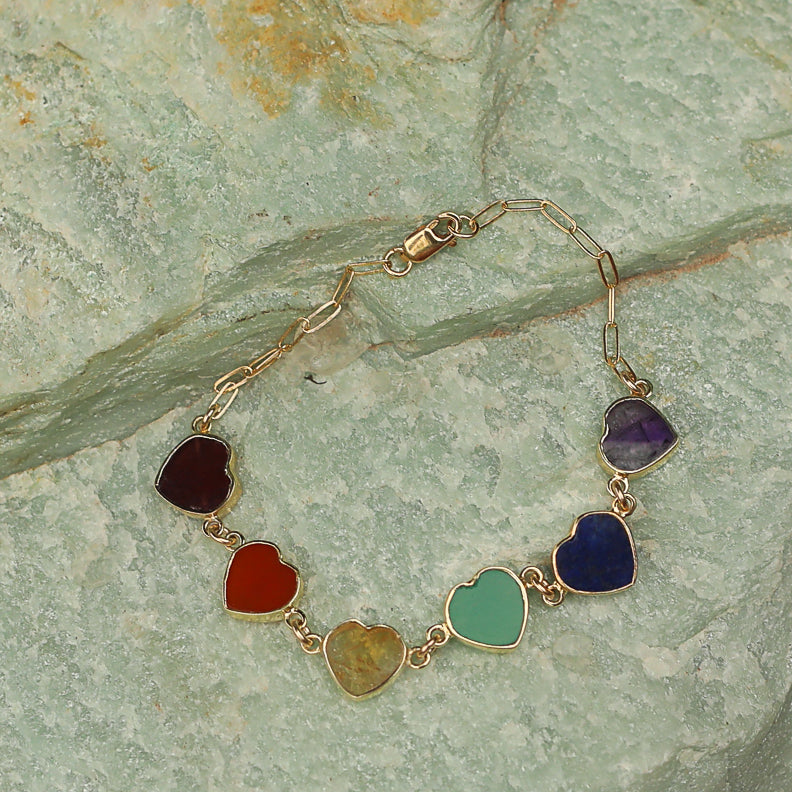 Mia Gemstone Bracelet - Rainbow Stones Pride