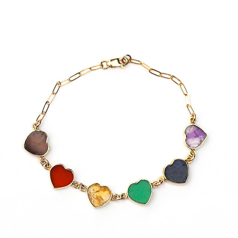 Mia Gemstone Bracelet - Rainbow Stones Pride