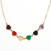 Mia Gemstone Necklace - Rainbow Stones Pride