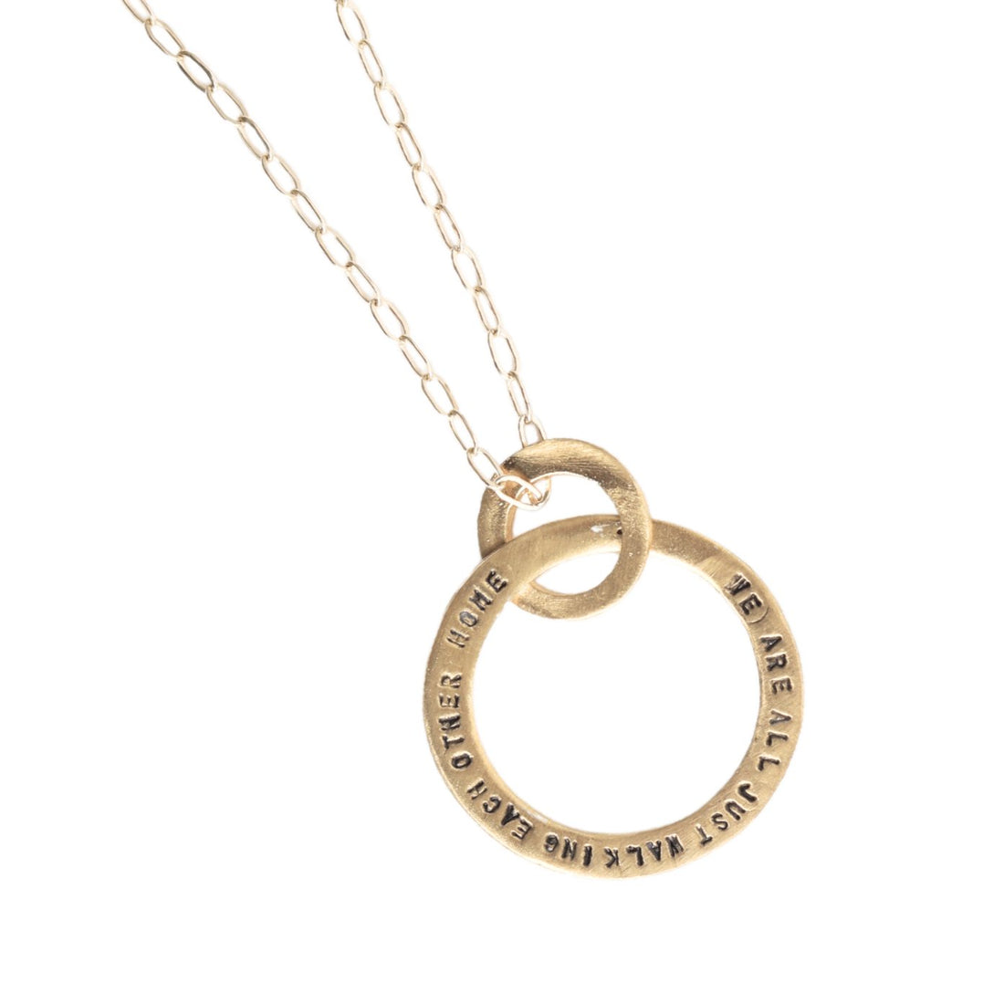 Interlocking Circle Custom Name Necklace