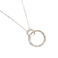 Ram Dass Message Circle Necklace - Chocolate and Steel