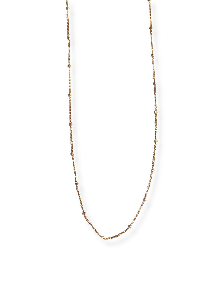 Satellite Layering Chain - Chocolate and Steel