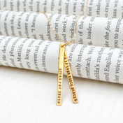 "Speak the truth even if your voice shakes"  Quote Necklace