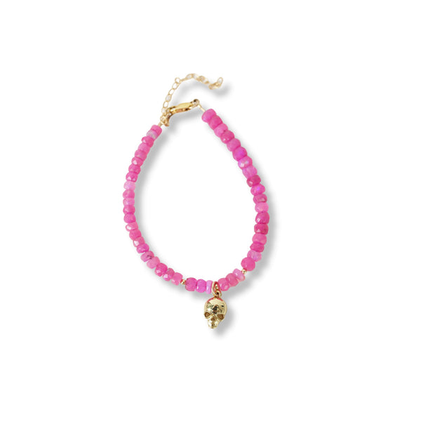 Pink Opal Bracelet - 8mm - Rudra Centre