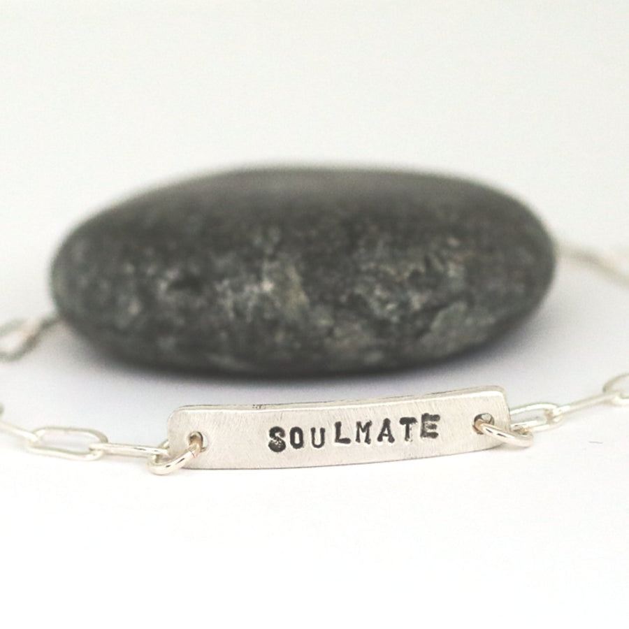Soulmate bracelets - Chocolate and Steel