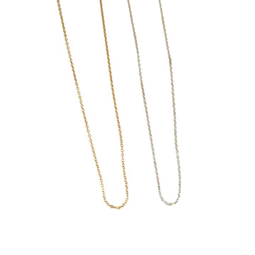 Sterling Silver or 14kt Gold Fill Chain only - Chocolate and Steel