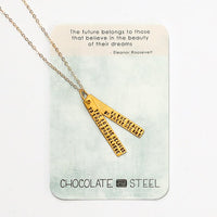 "The future belongs to those who believe in the beauty of their dreams." -Eleanor Roosevelt Quote - Chocolate and Steel